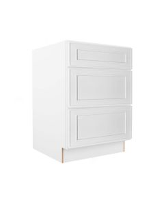 Craftsman White Shaker Vanity Drawer Base Cabinet 24" Largo - Buy Cabinets Today