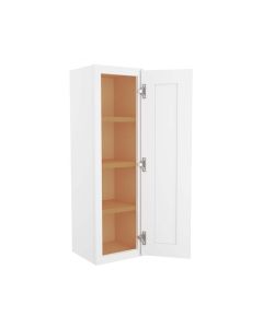 Craftsman White Shaker Wall Cabinet 12" x 42" Largo - Buy Cabinets Today