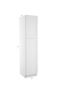 Colorado Shaker White Utility Cabinet 18"W x 84"H Largo - Buy Cabinets Today