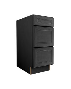 York Driftwood Grey Three Drawer Base Cabinet 12" Largo - Buy Cabinets Today