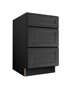 York Driftwood Grey Three Drawer Base Cabinet 21" Largo - Buy Cabinets Today