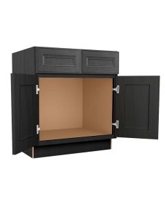 York Driftwood Grey Vanity Sink Base Cabinet 36"W Largo - Buy Cabinets Today