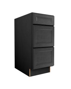 York Driftwood Grey Vanity Three Drawer Base Cabinet 12"W Largo - Buy Cabinets Today