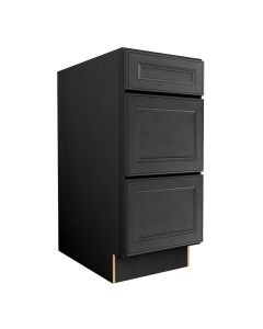 York Driftwood Grey Vanity Three Drawer Base Cabinet 15"W Largo - Buy Cabinets Today