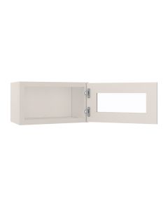 Wall Glass Door Cabinet with Finished Interior 21" x 12" Largo - Buy Cabinets Today