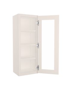 York Linen Wall Open Frame Glass Door Cabinet 15"W x 42"H Largo - Buy Cabinets Today