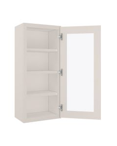 York Linen Wall Open Frame Glass Door Cabinet 18"W x 42"H Largo - Buy Cabinets Today