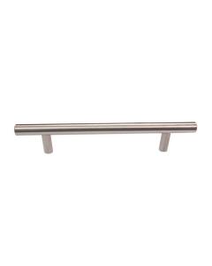 Brushed Nickle Contemporary Steel Pull 8-3/16 in Largo - Buy Cabinets Today