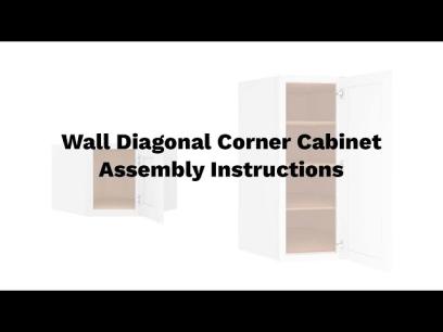 Wall Diagonal Corner Cabinet